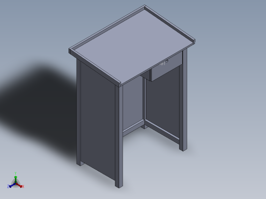 控制台 操作台podium-table-1831-模型格式为 sw正等轴测缩略图