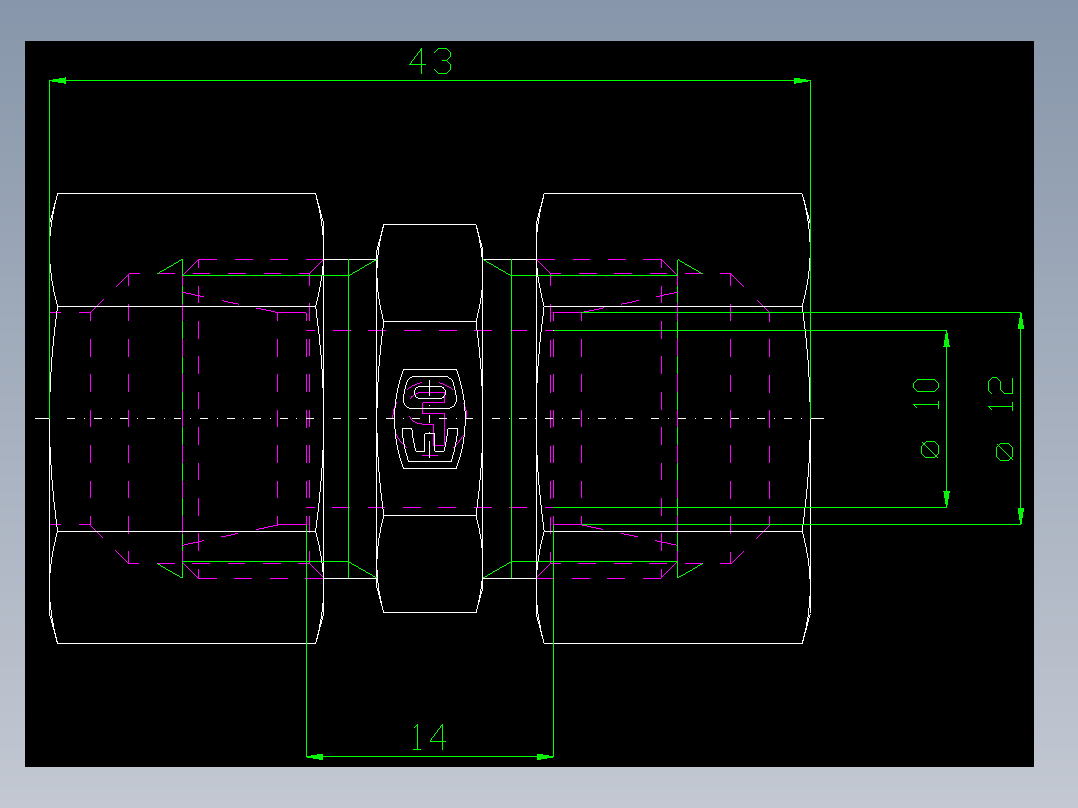 PARKER管接头EO Union G12L71_front