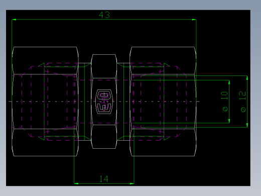 PARKER管接头EO Union G12L71_front