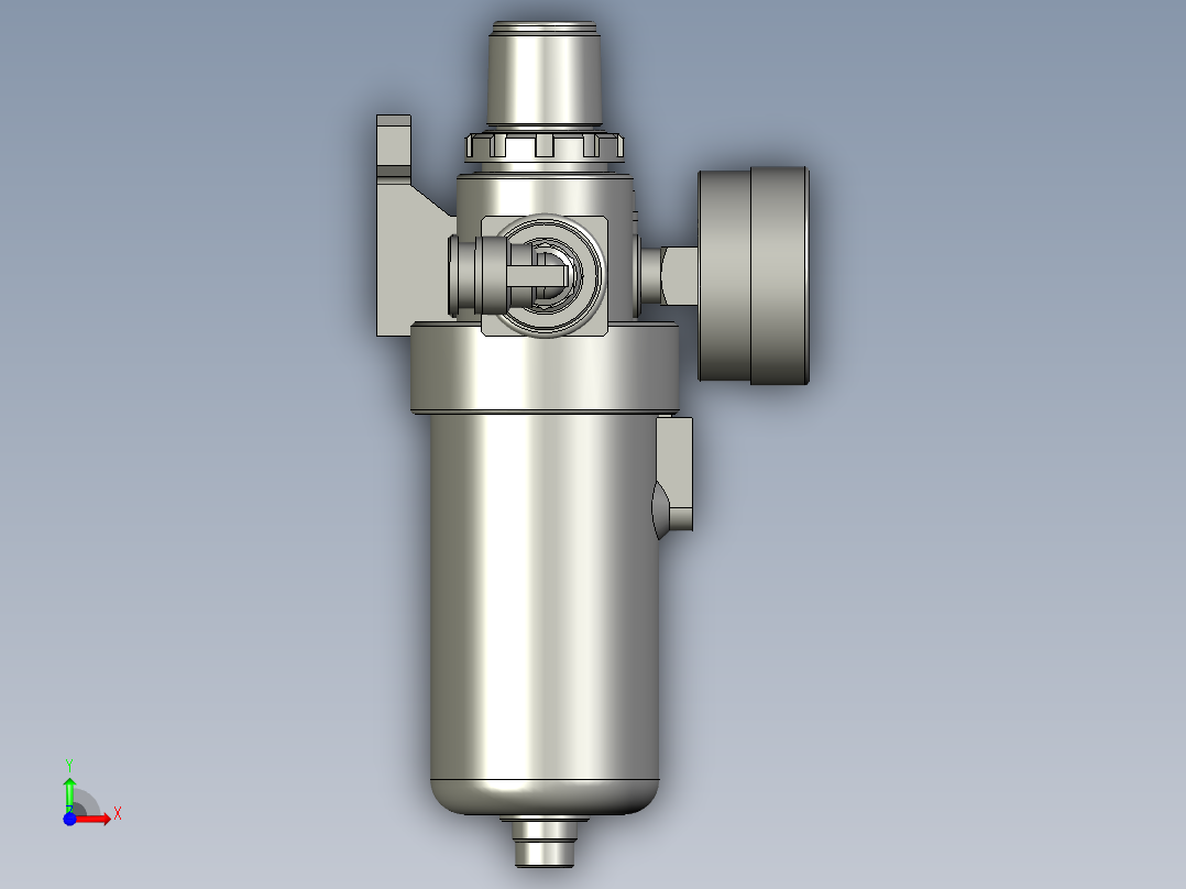 B-A1-DQ250201-01000-亚德客三联组件-1前视图