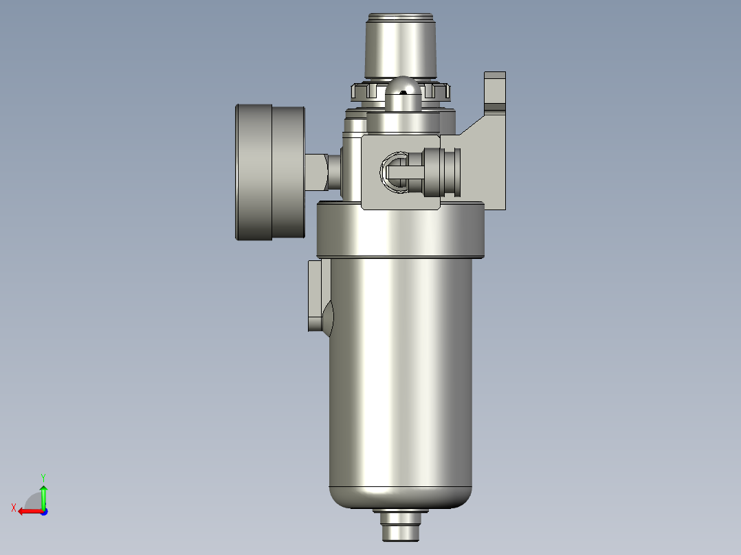 B-A1-DQ250201-01000-亚德客三联组件-1后视图