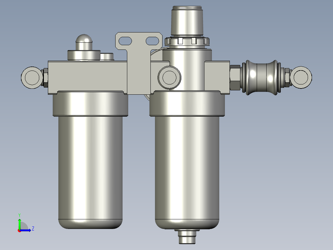 B-A1-DQ250201-01000-亚德客三联组件-1左视图
