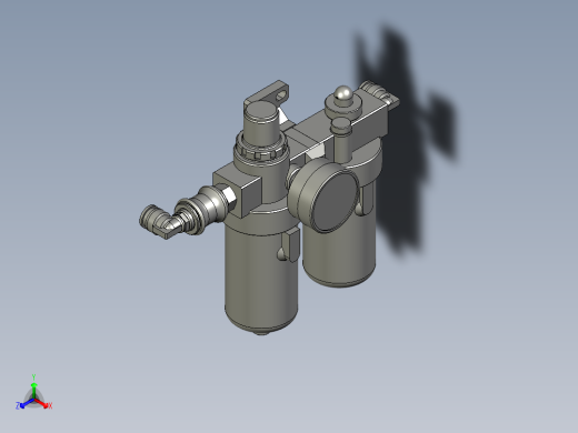 B-A1-DQ250201-01000-亚德客三联组件-1正等轴测缩略图