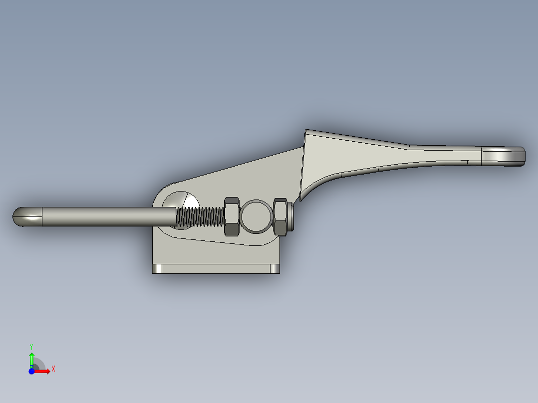 门闩式夹钳-水平锁紧型TCLH前视图