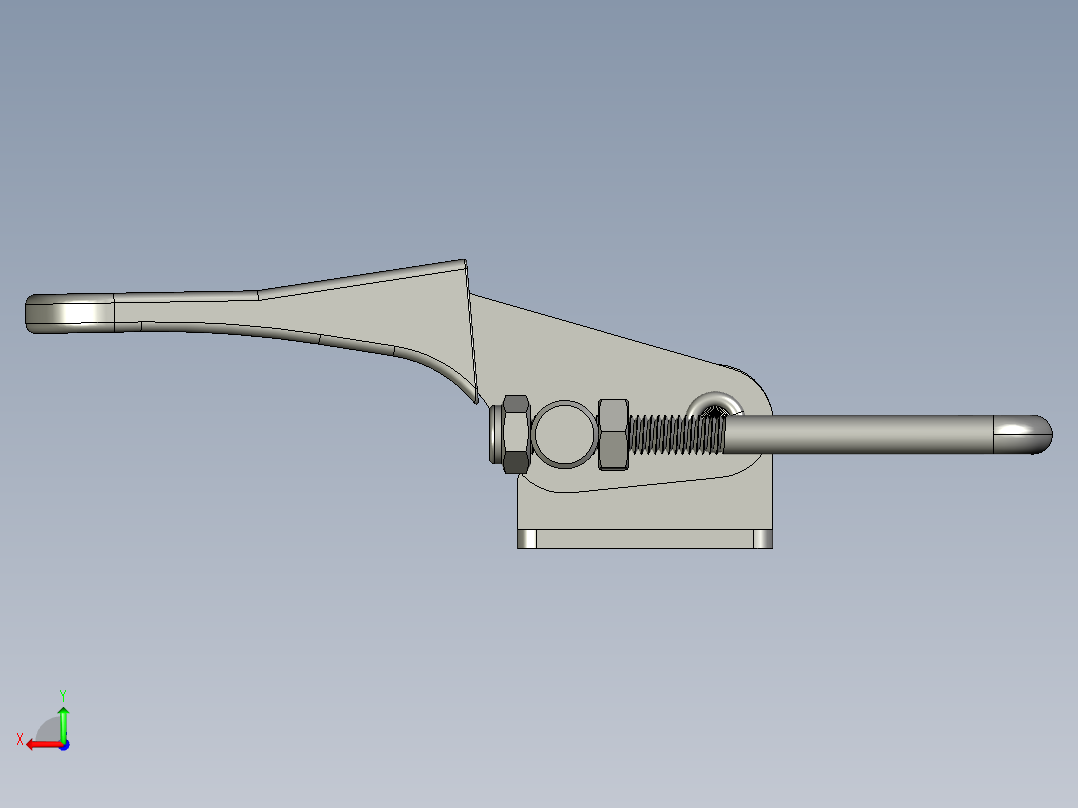 门闩式夹钳-水平锁紧型TCLH后视图