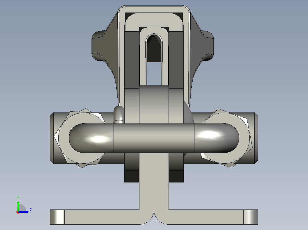 门闩式夹钳-水平锁紧型TCLH左视图