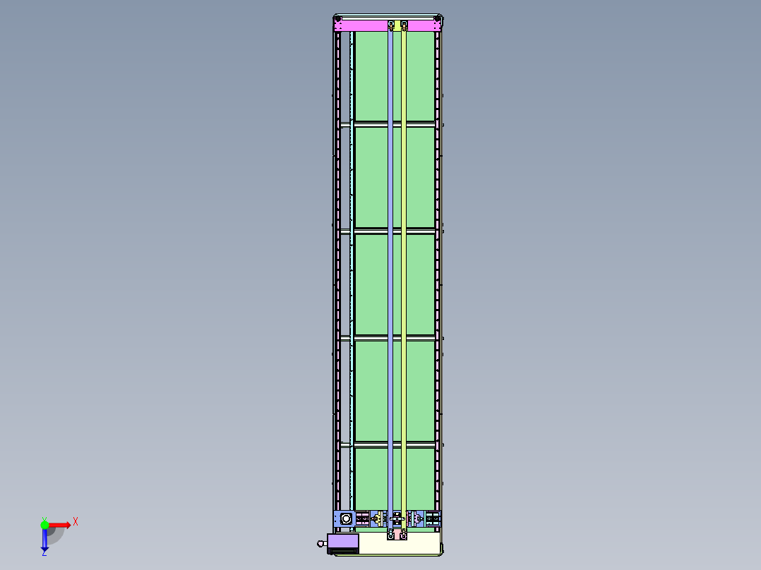 ZY241105-CK 全自动冲孔机俯视图