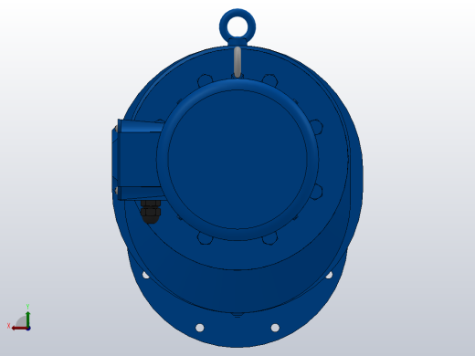 RXF127法兰轴伸式安装斜齿轮减速机RX127-Y11-4P-160M-M1-0°-Φ450后视缩略图