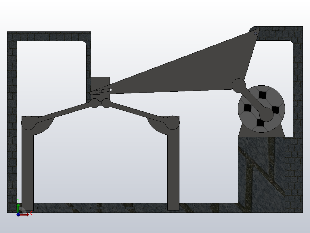 闭门器门主视图