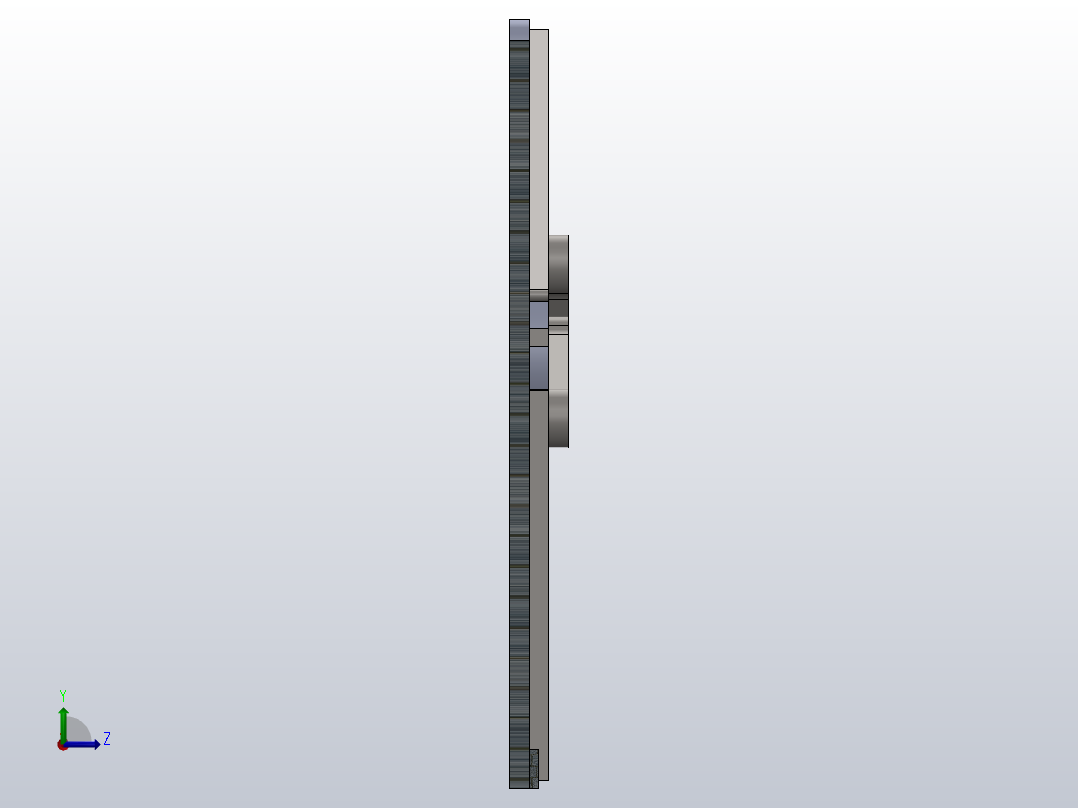 闭门器门左视图