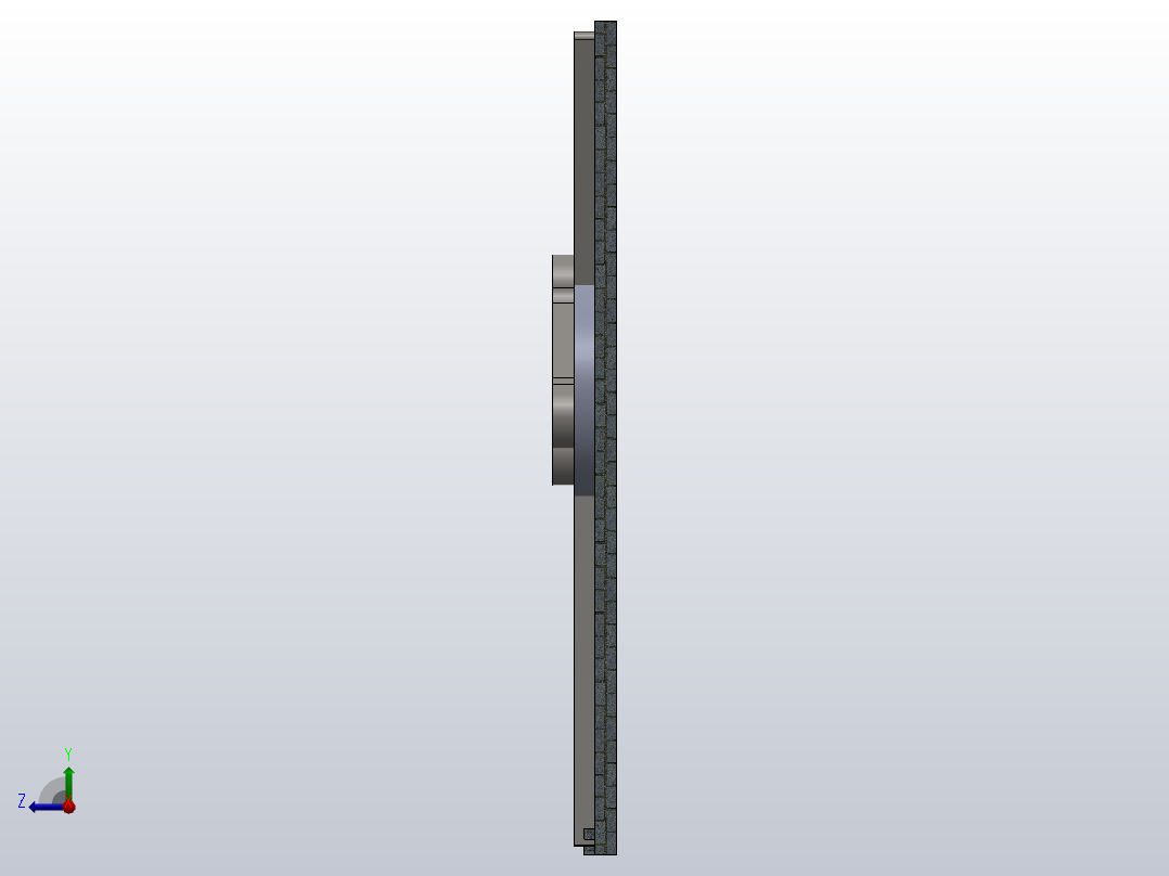 闭门器门右视图