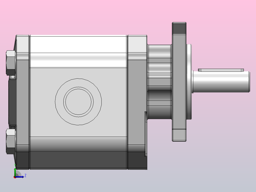 CB1S齿轮泵[CB1S-F5BFA]前视图