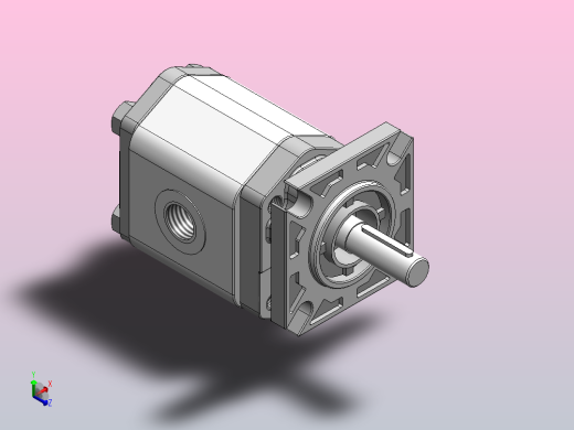 CB1S齿轮泵[CB1S-F5BFA]正等轴测缩略图