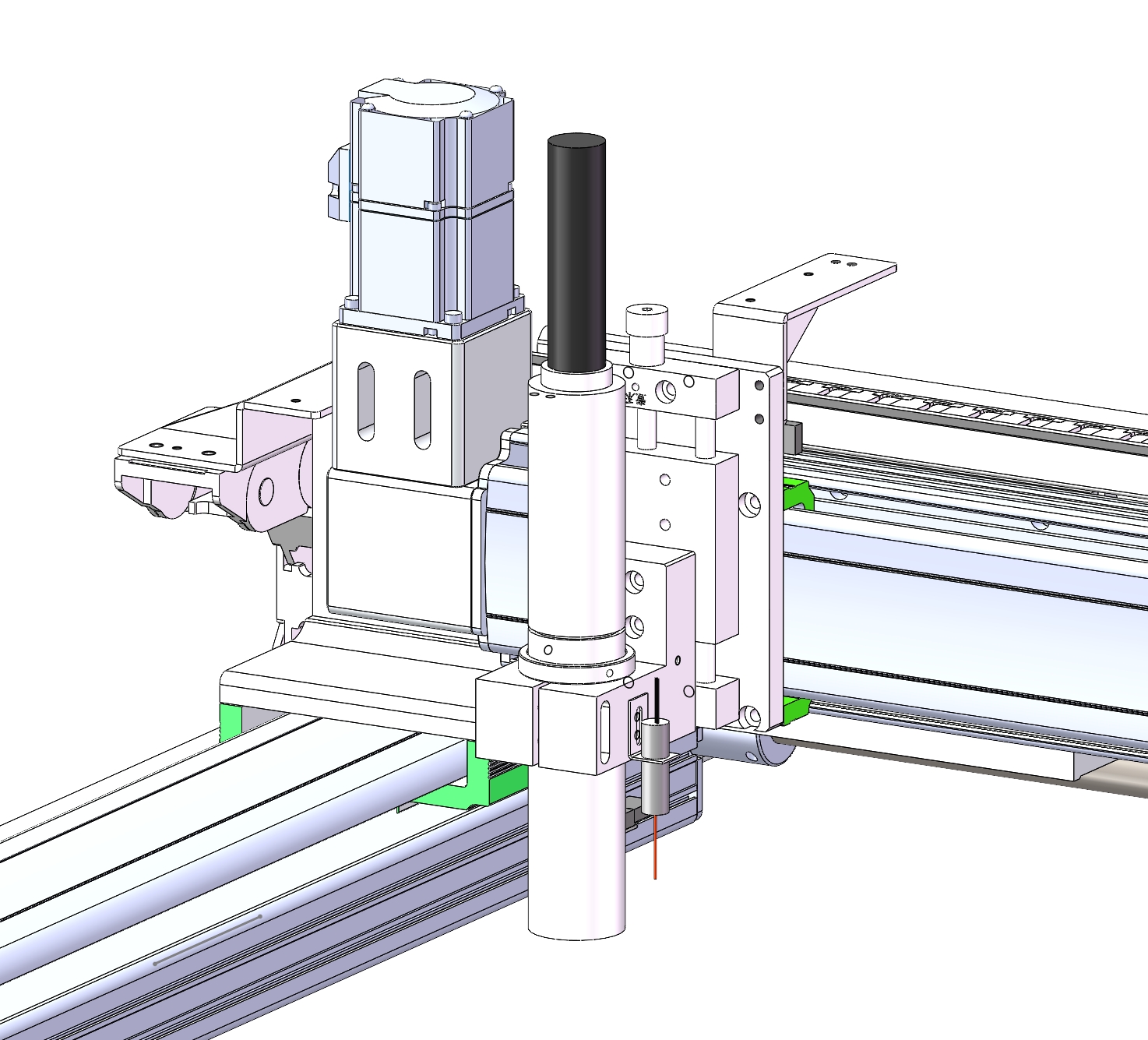 同步带伺服两轴喷墨机构