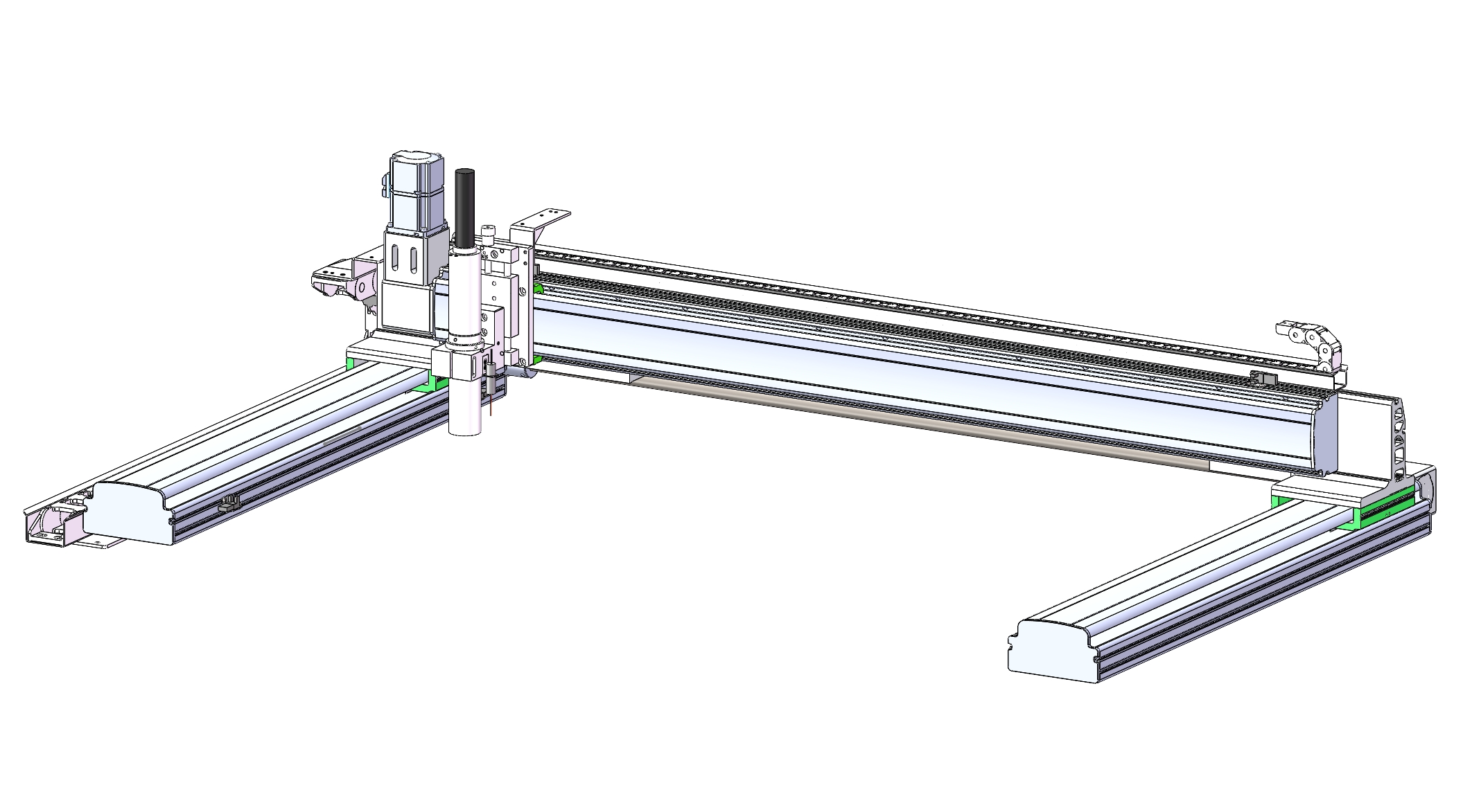 同步带伺服两轴喷墨机构