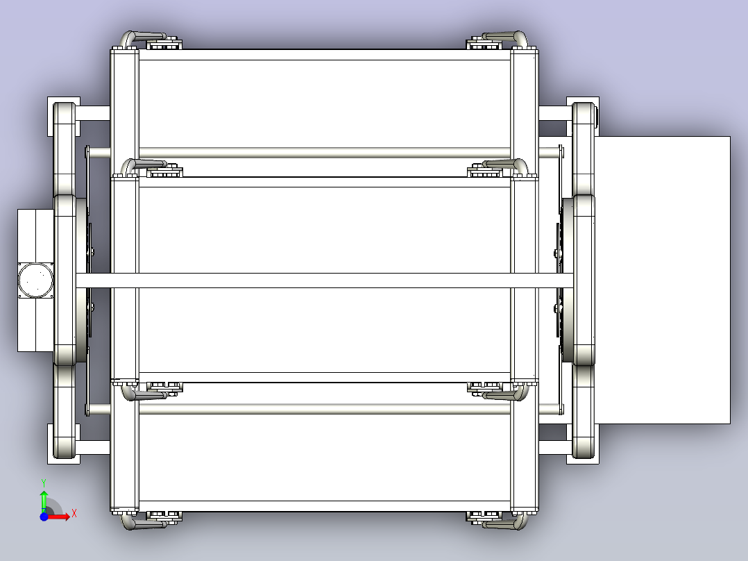 循环式智能立体车库前视图