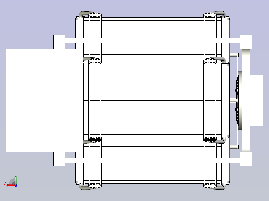 循环式智能立体车库后视图