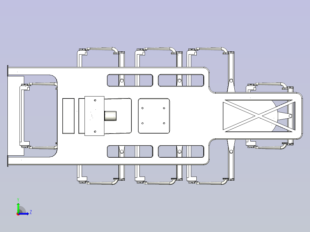 循环式智能立体车库左视图