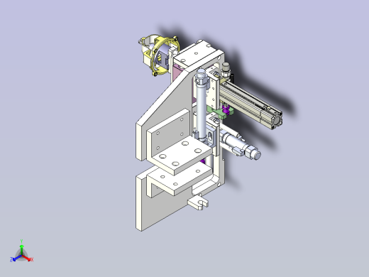 复杂夹取料搬运结合总结构图3D模型