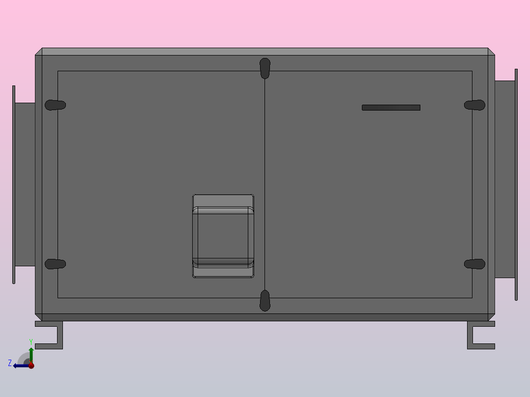 SAB-HTFC离心通风机(内置式）[HTFC(内置式)-9]应达风机右视图