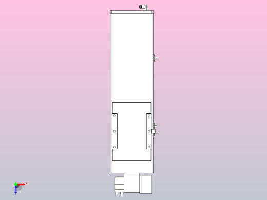 MCB17无尘皮带滑台[MCB17-L40-300-RD-P40-C3]俯视缩略图