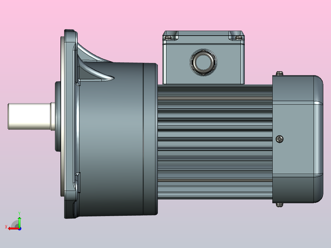精研立式标准电机 s250v03-R后视图