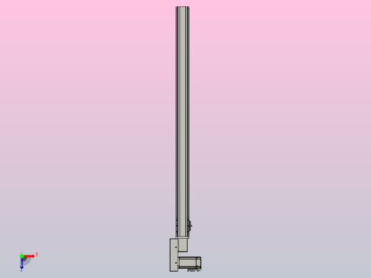 皮带直线轴半封闭可选导轨TPA-HNB-65S-90-L1000-ML-Y-P10-N3俯视缩略图