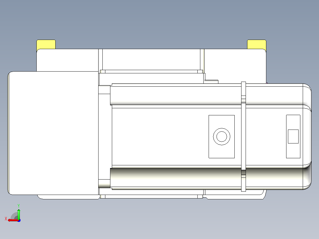ATB14-L-300-200W ATB14 皮带驱动直线滑台模组后视图