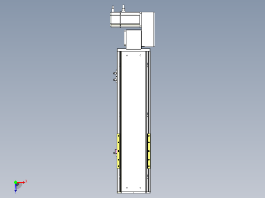 ATB14-L-300-200W ATB14 皮带驱动直线滑台模组俯视缩略图