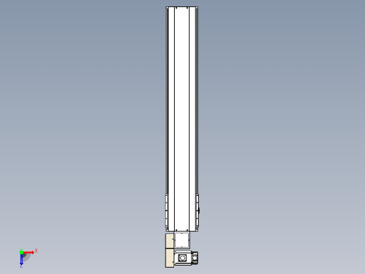 皮带直线轴半封闭可选导轨TPA-HNB-220D-176-L1150-ML-Y-P1K-N3俯视缩略图