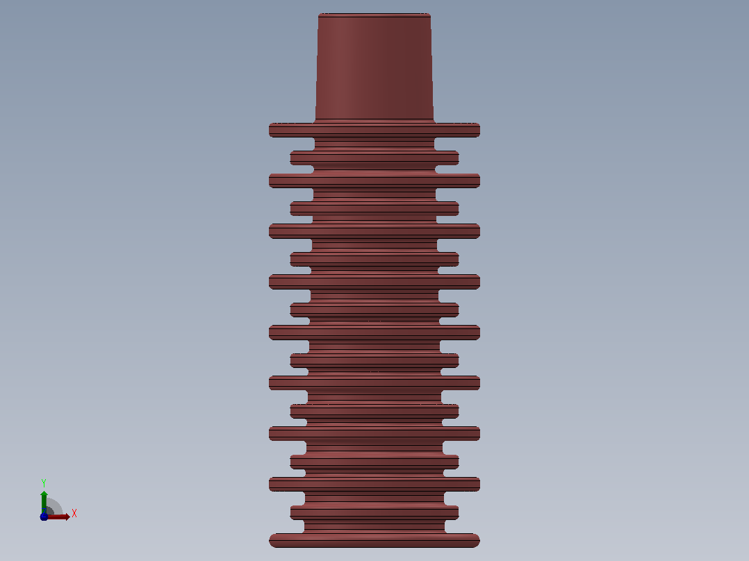 35KV CG5户内高压带电显示装置传感器[CG5-380]绝缘子前视图