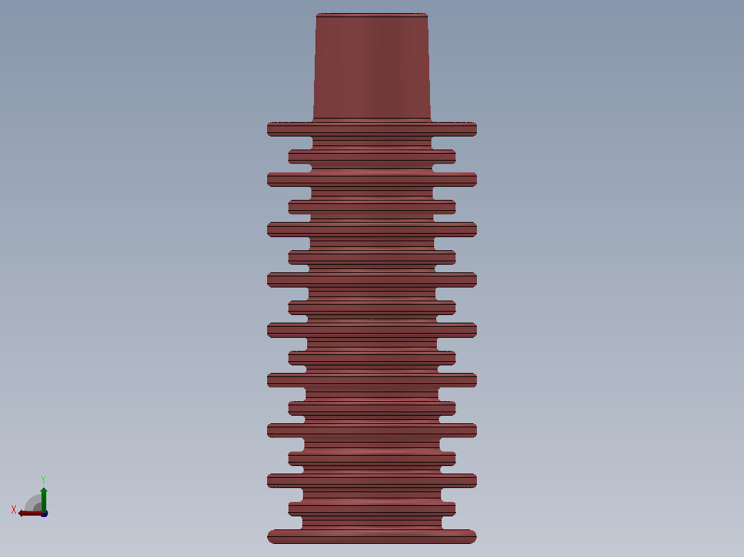 35KV CG5户内高压带电显示装置传感器[CG5-380]绝缘子后视图