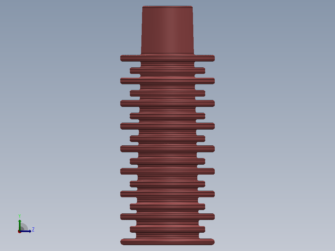35KV CG5户内高压带电显示装置传感器[CG5-380]绝缘子左视图