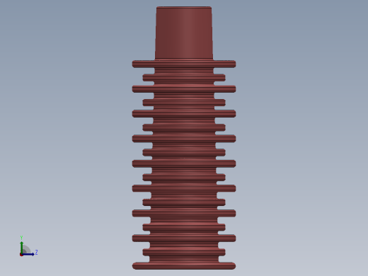 35KV CG5户内高压带电显示装置传感器[CG5-380]绝缘子左视缩略图