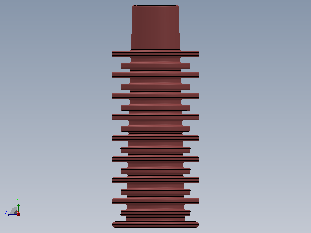 35KV CG5户内高压带电显示装置传感器[CG5-380]绝缘子右视图