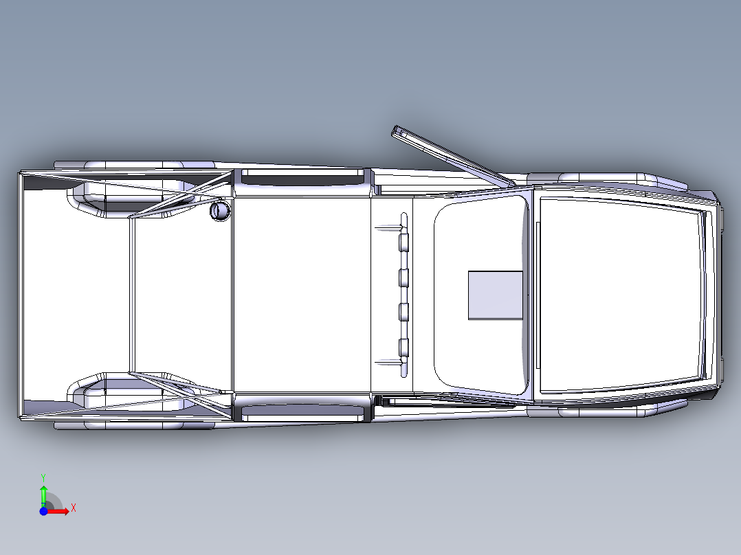 汽车钣金前视图