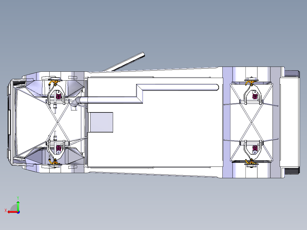 汽车钣金后视图