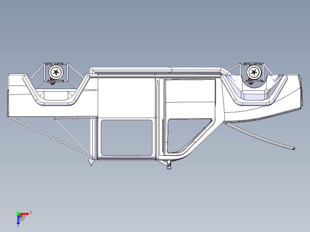 汽车钣金俯视图
