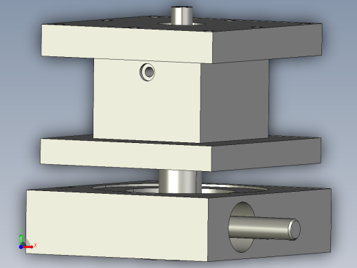 数控车床四工位回转刀架前视缩略图
