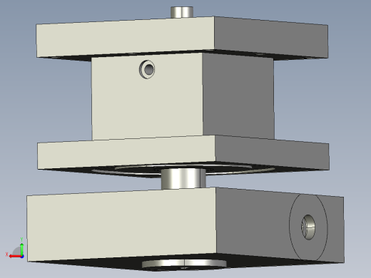 数控车床四工位回转刀架后视缩略图