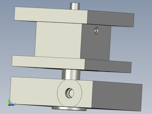 数控车床四工位回转刀架左视缩略图