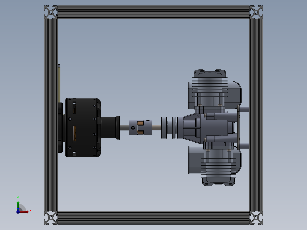 混合动力发电机组前视图