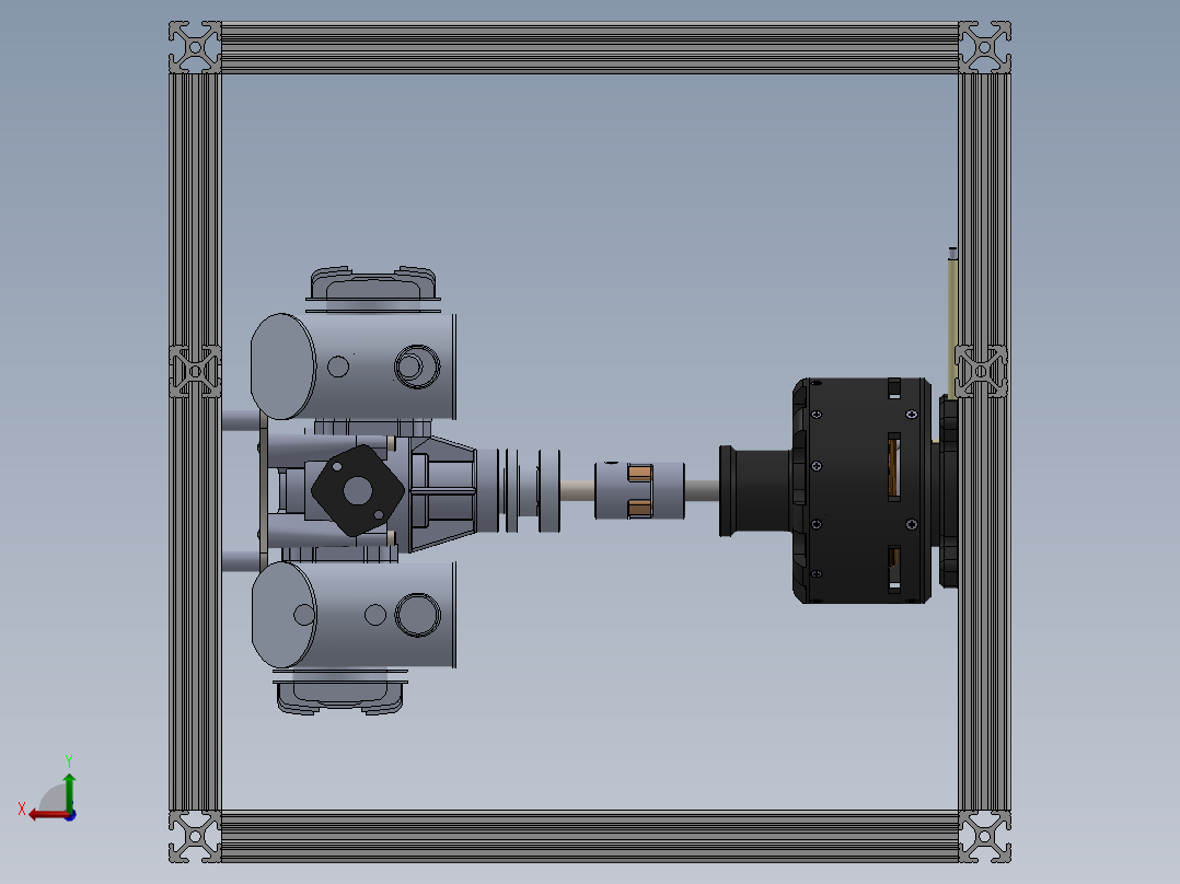 混合动力发电机组后视图
