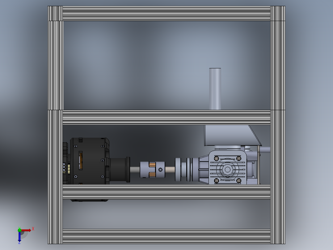 混合动力发电机组俯视图