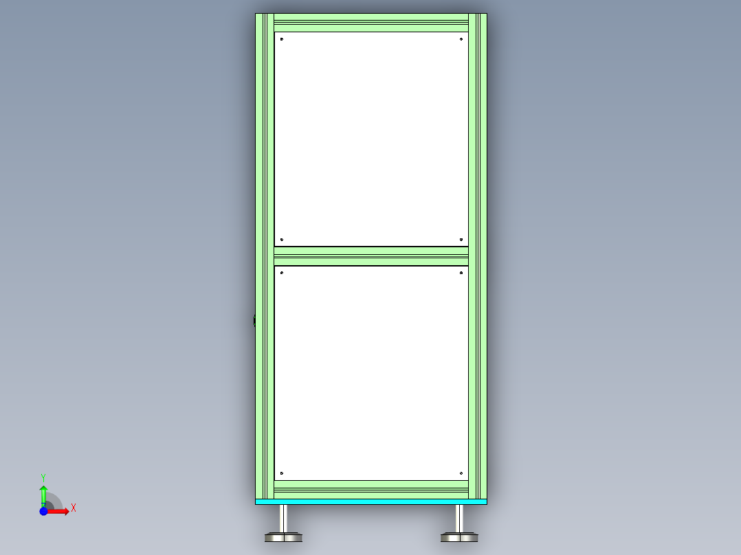 返板升降机（气缸式）前视图