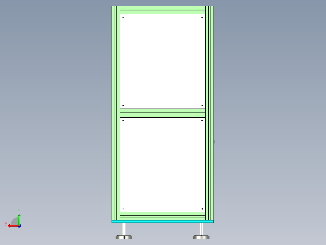 返板升降机（气缸式）后视图
