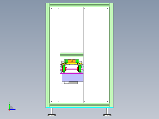 返板升降机（气缸式）左视缩略图