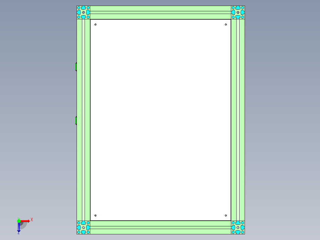 返板升降机（气缸式）俯视图
