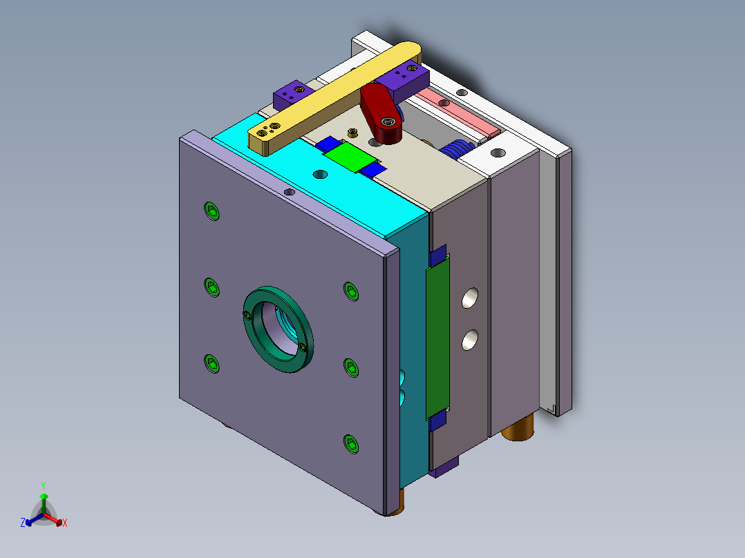 注塑模具11正等轴测图