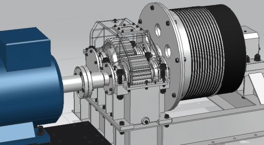 3款卷扬机3d图纸 卷筒卷线机绞盘机 钢丝绳卷线机、卷扬机3d模型缩略图